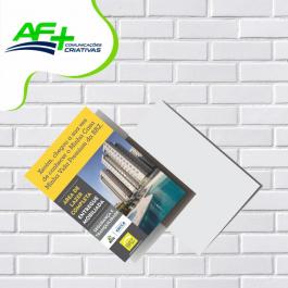 PANFLETO COUCHE 10 X 14 4/0  CORTE RETO 