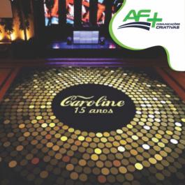 PISTA DE DANÇA LONA ou ADESIVO  FRENTE COLORIDO   